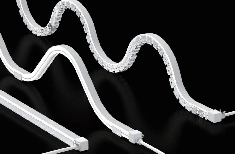 Top bend LED neon flex for straight lines and vertical curves